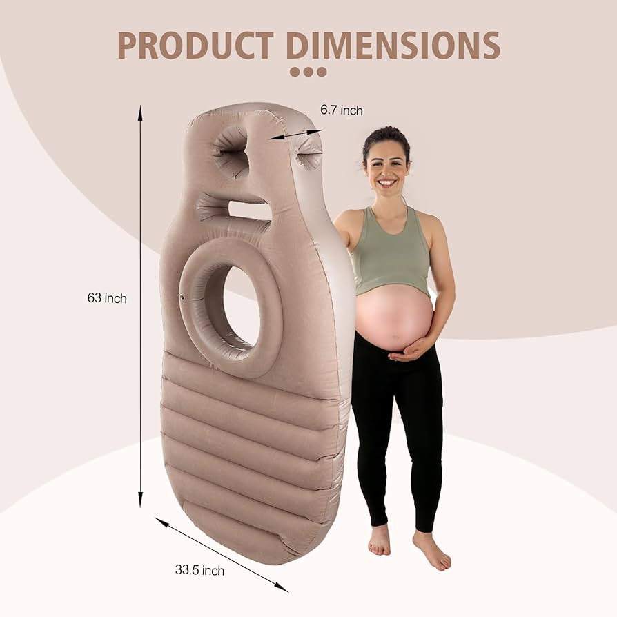 🌸 Inflatable Pregnancy Body Pillow